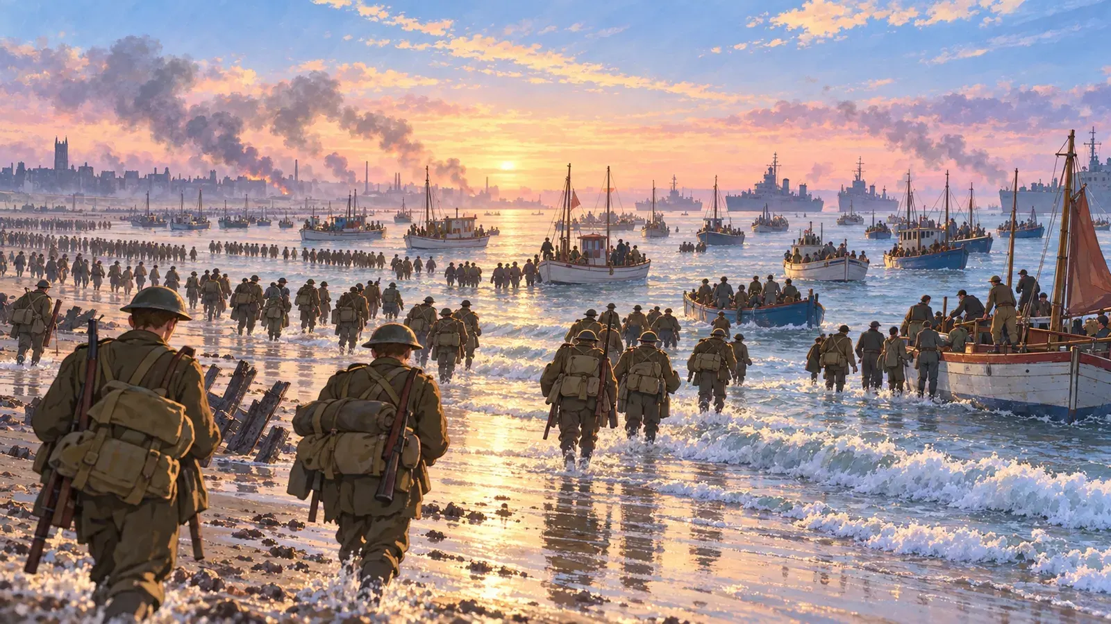 We Shall Never Surrender（チャーチル「我々は海岸で戦う」の物語）の挿絵
