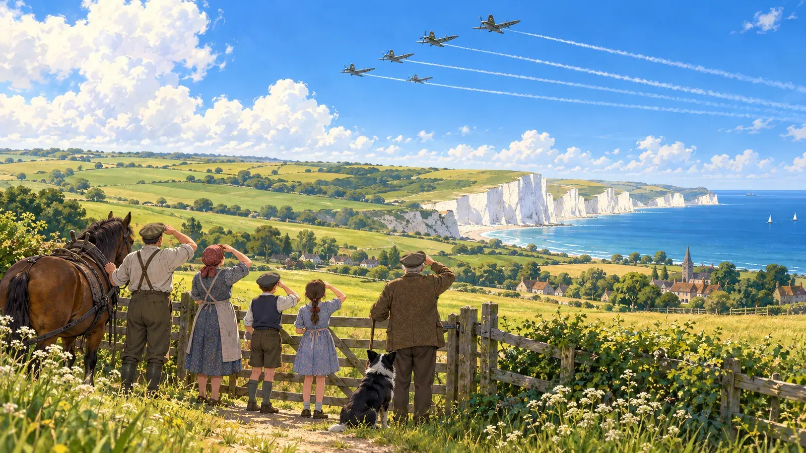 Their Finest Hour(チャーチル「彼らの最良の時」の物語)の挿絵