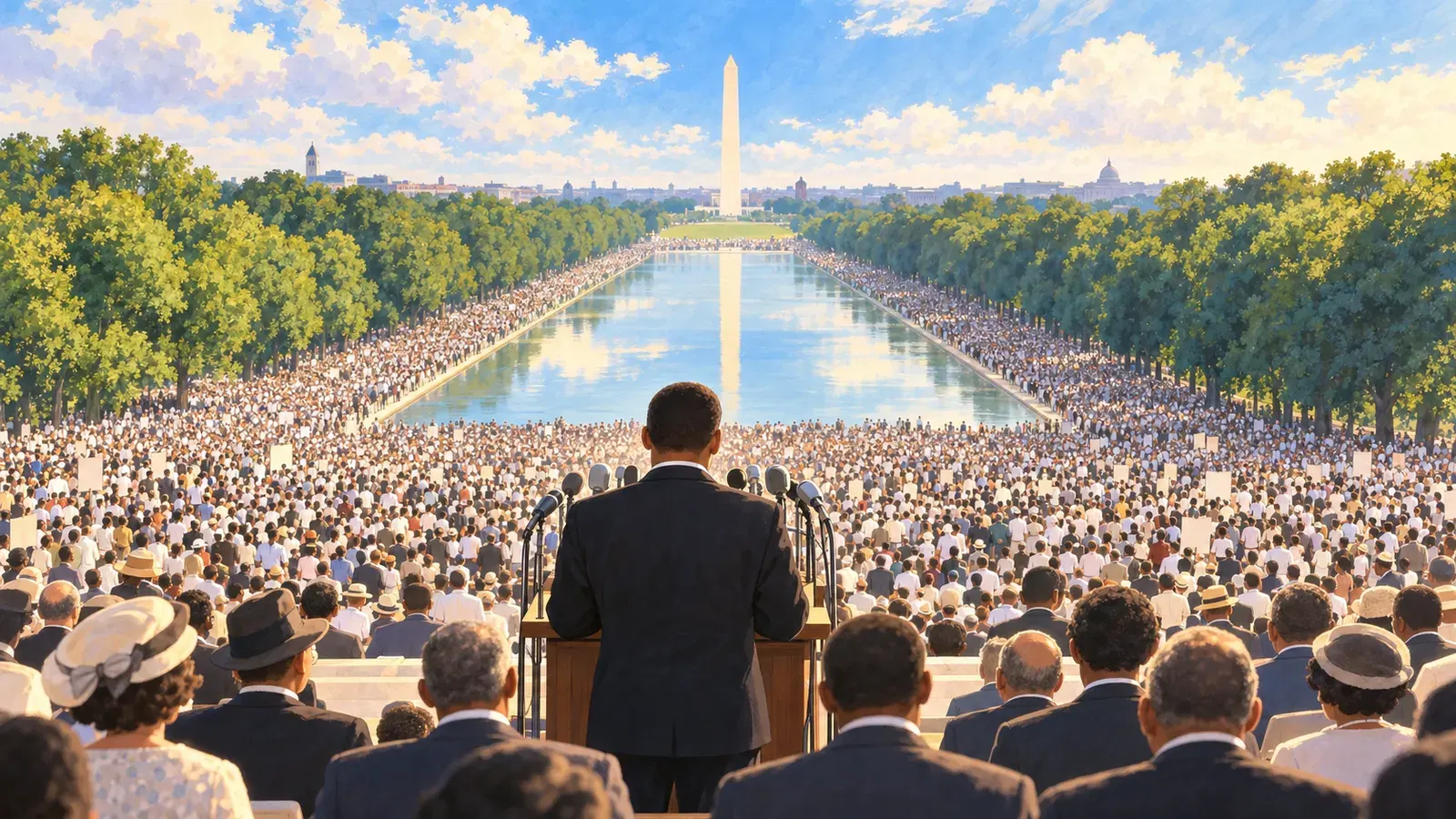 The Dream That Changed America（キング牧師「私には夢がある」の物語）の挿絵