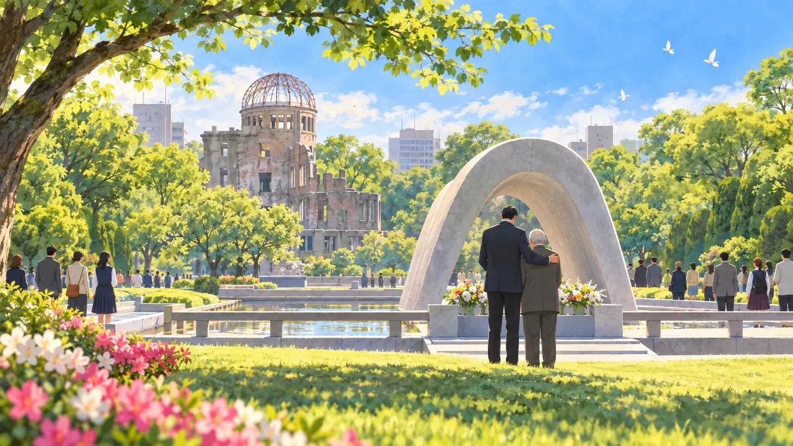 A Visit to Hiroshima（オバマ大統領の広島スピーチの物語）の挿絵