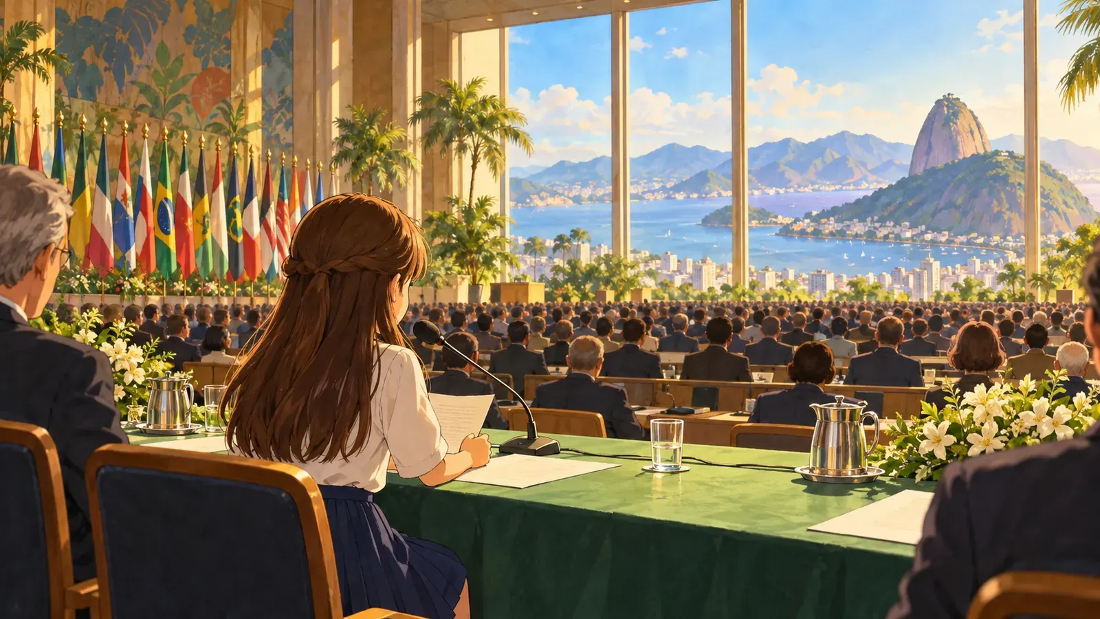 The Girl Who Silenced the World（セヴァン・スズキ「伝説のスピーチ」の物語）の挿絵