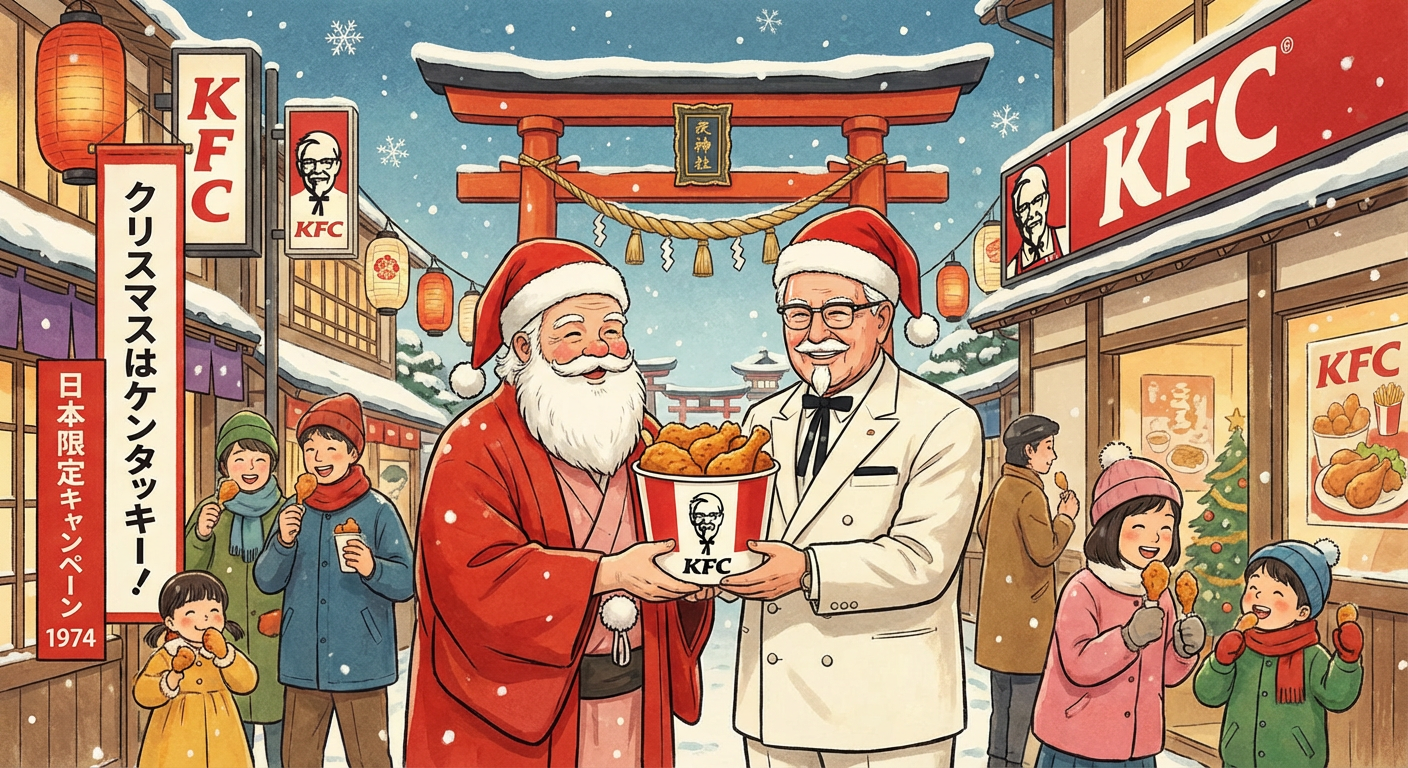 日本のクリスマスはなぜケンタッキー・フライドチキンで祝うの