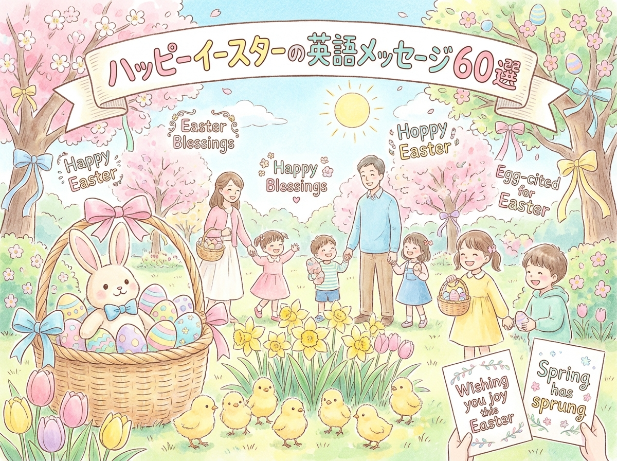 ハッピーイースターの英語メッセージ60選】HAPPY EASTER！カード・SNS