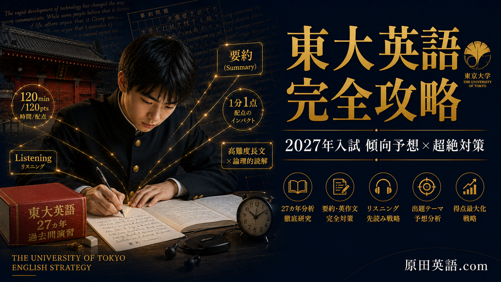 東大英語を完全攻略】2027年入試の傾向予想と超絶対策法【時間配分