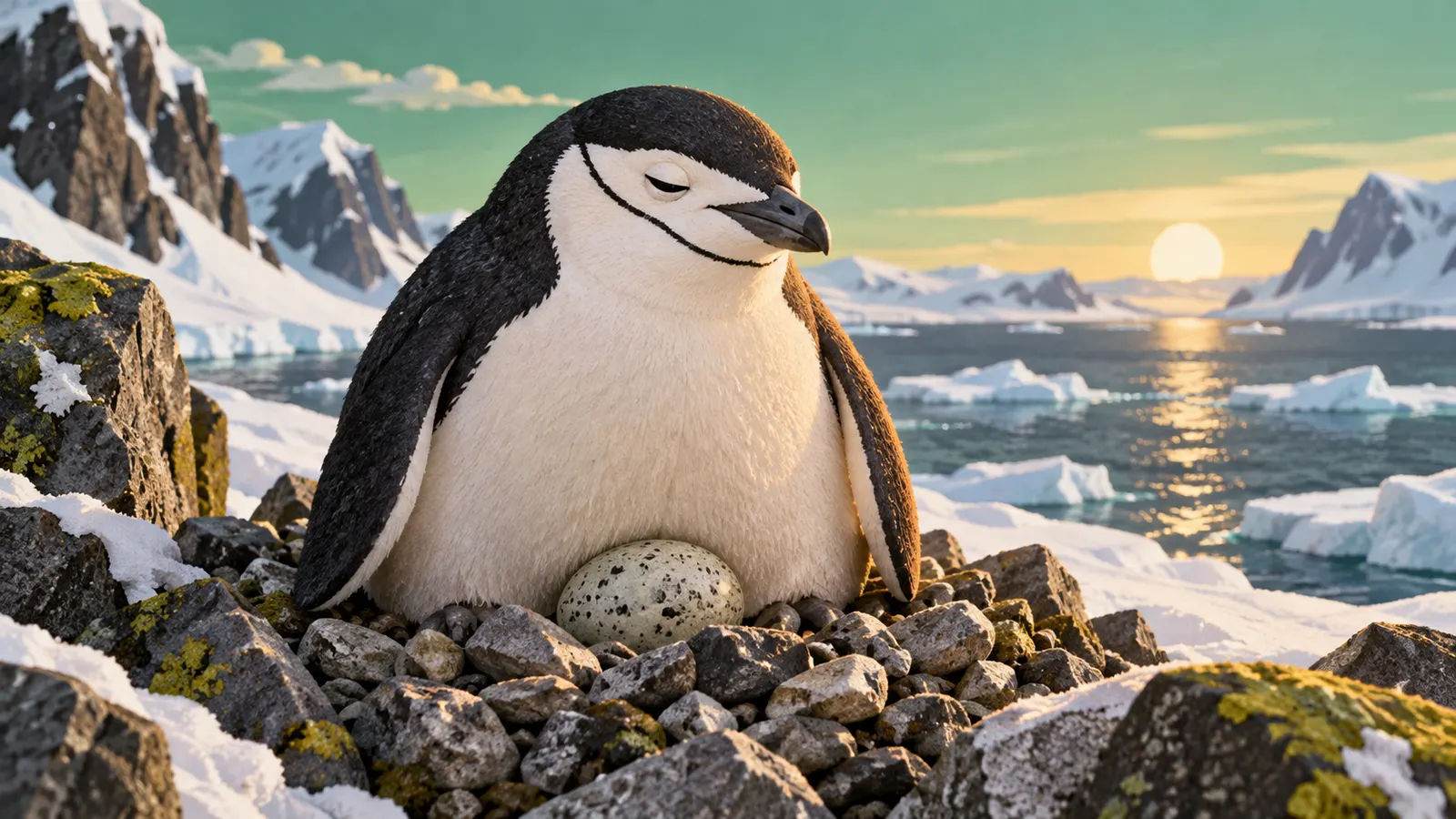 ヒゲペンギンは、4秒の居眠りを1日に1万回以上している