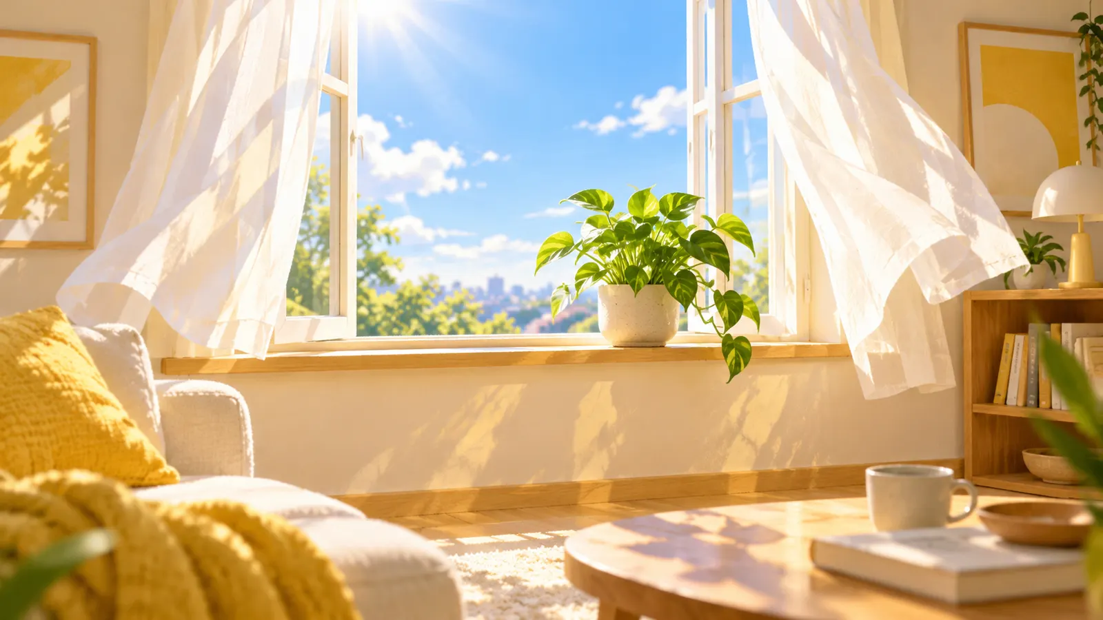 観葉植物で換気と同じだけ空気をきれいにするには、床1㎡に10〜1000鉢いる