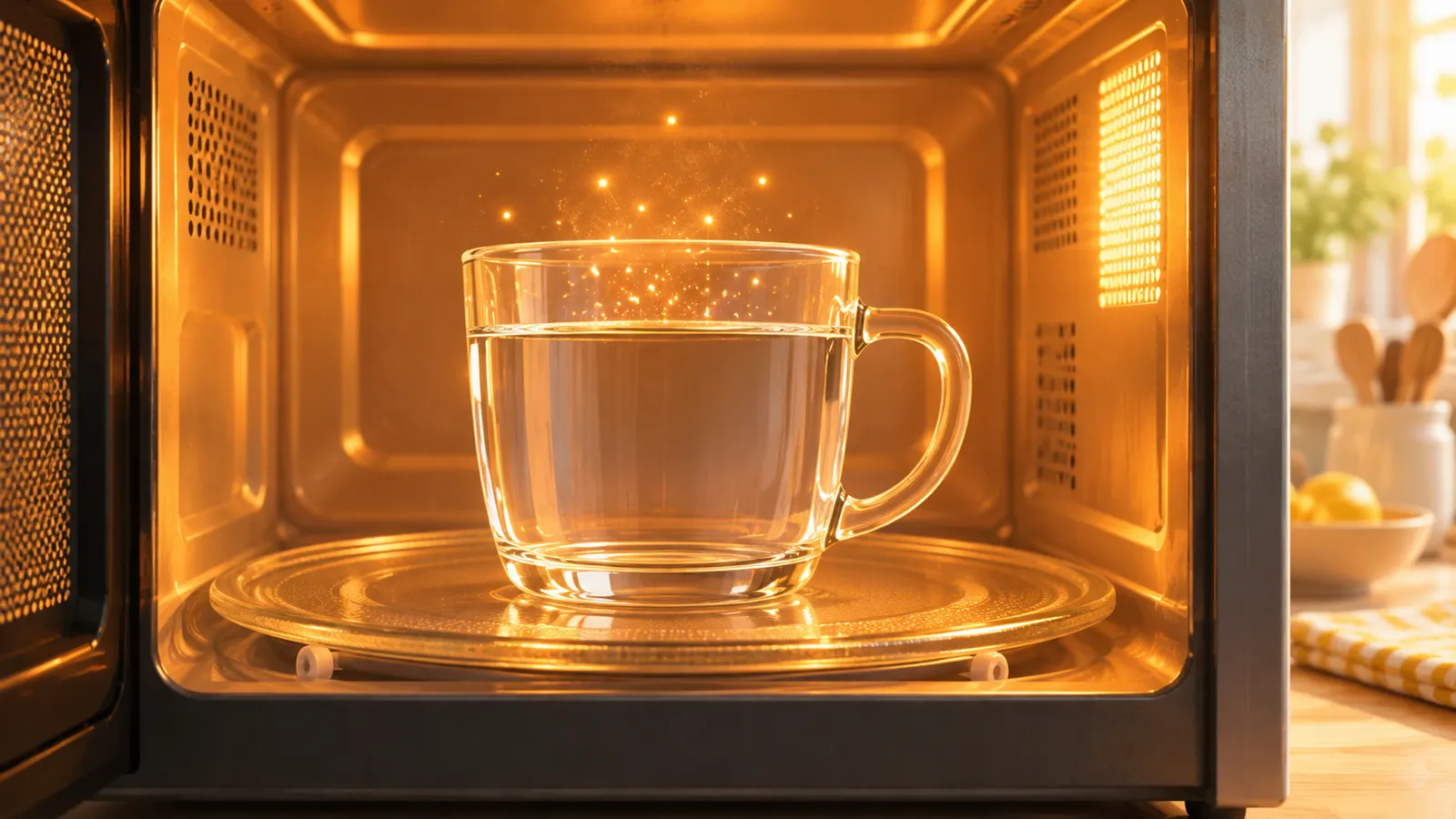 電子レンジで温めた水が突然ふき出す「突沸」は、きれいなコップほど起きやすい